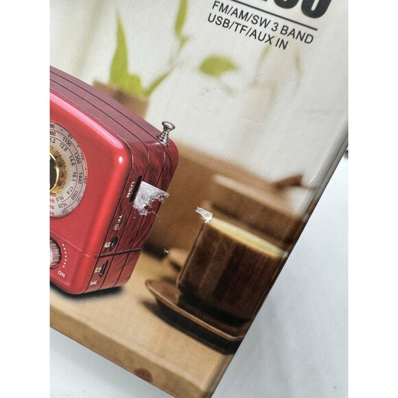 PRUNUS J-160 Small Retro Vintage Radio with Bluetooth, Portable Transistor Radio - Picture 14 of 14